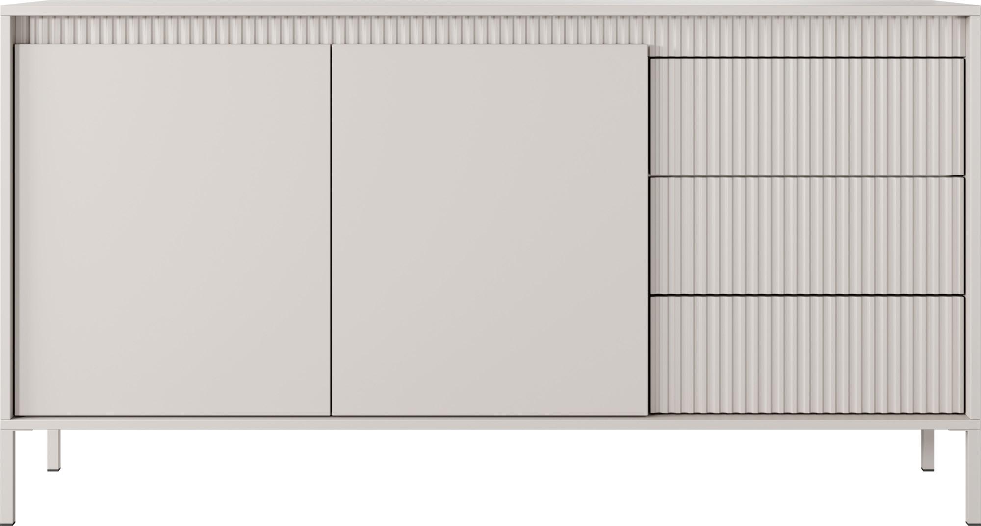SIDEBOARD Cindy Beige 154/81/40 cm - Beige, Holzwerkstoff/Metall (153.5/81.4/39.5cm) - WFL GROUP