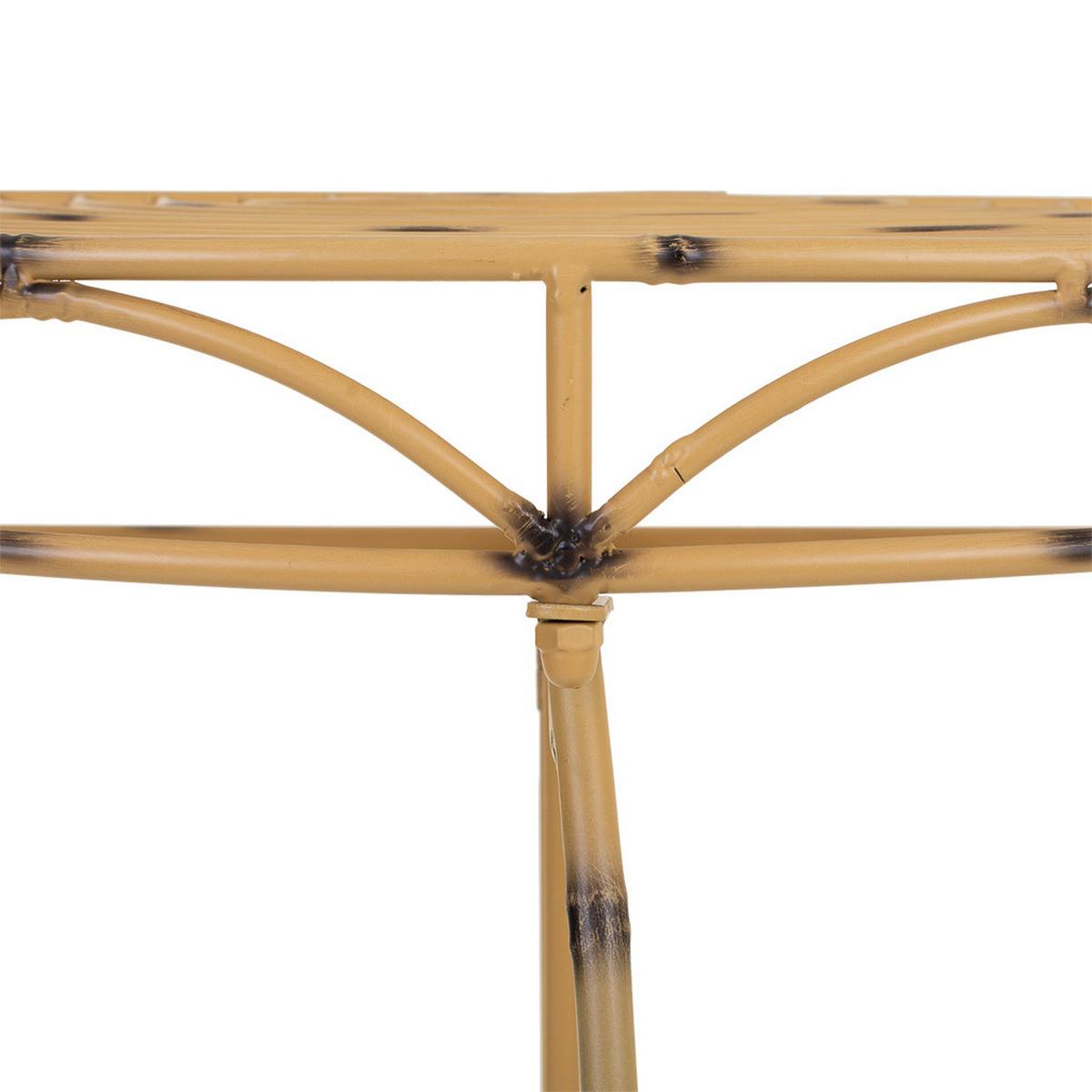KONSOLENTISCH, gelb, 75x37cm - Gelb, Metall (37/75/75cm) - Wanderlust