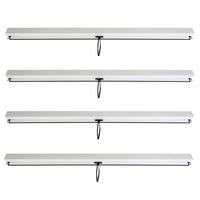 SEITENWAND FÜR PERGOLA 4ER Weiß 4er-Set - Weiß, Textil (271/205/1cm) - MCW