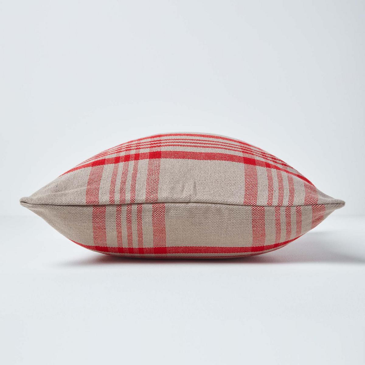 KISSENHÜLLE Schottenkaro 45/45 cm - Rot, Textil (45/45cm) - Homescapes