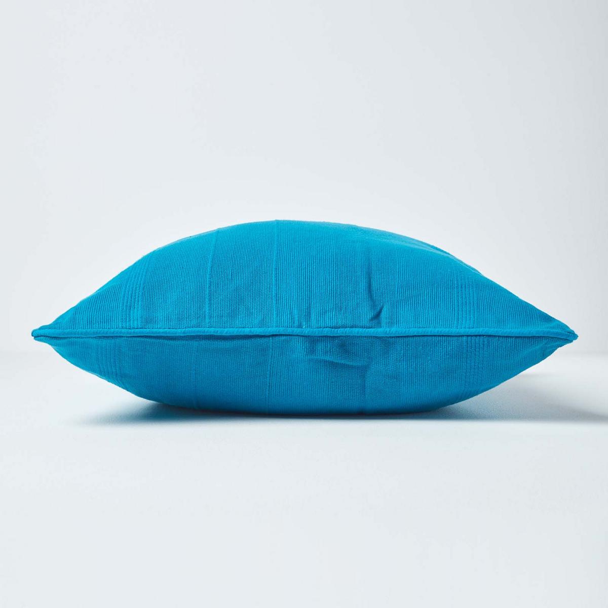 KISSENHÜLLE Rajput 45/45 cm, 100% Baumwolle - Petrol, Textil (45/45cm) - Homescapes