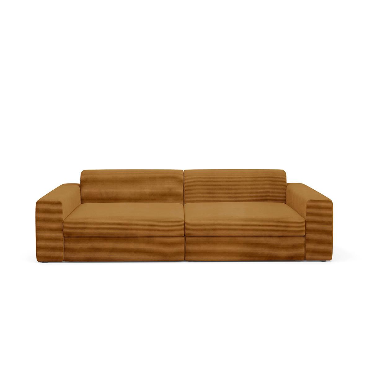 SOFA Paola 3 Sitzplätze Senfgelb - Gelb, Holz (272/86/120cm) - Petits-meubles