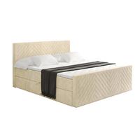 BOXBETT mit Matratze und Lattenrost - VEXA-Z - 120x200 - Beige Monolith - Beige, Holzwerkstoff (120/200cm) - ALTDECOR