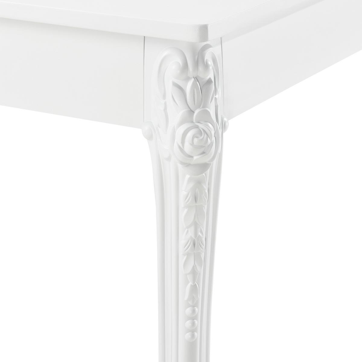 ESSTISCH Lüneburg - Weiß, Holzwerkstoff/Kunststoff (80/80/76cm) - [en.casa]