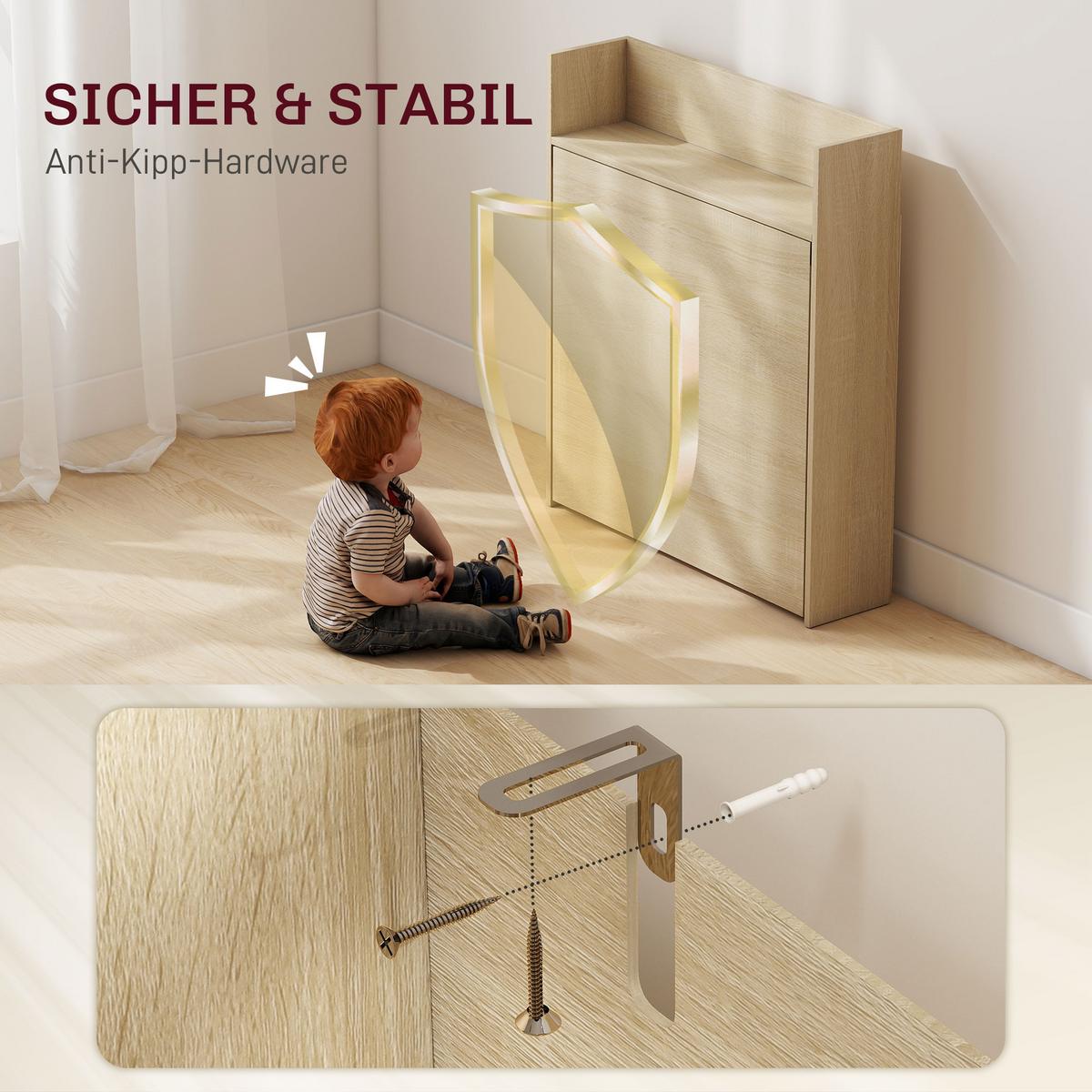 ESSTISCH MDF Stahl Eiche - Eichefarben, Holzwerkstoff (91/78.5/93cm) - HOMCOM