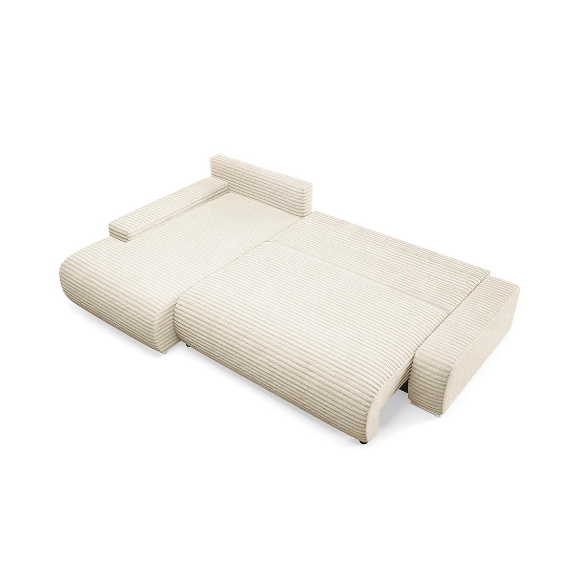 ECKSOFA Ivana 3 Sitzplätze Weiß - Weiß, Holz (265/172cm) - Petits-meubles