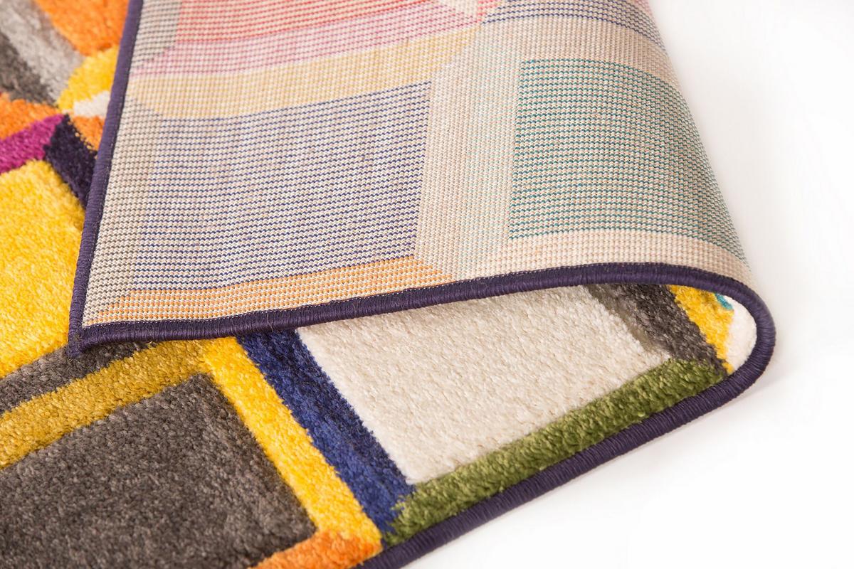 TEPPICH MEON, geometrisch, aus Polypropylen, Florhöhe 11 mm, Bunt, 66 x 300 cm - Multicolor, Textil (300/66cm) - KADIMA DESIGN