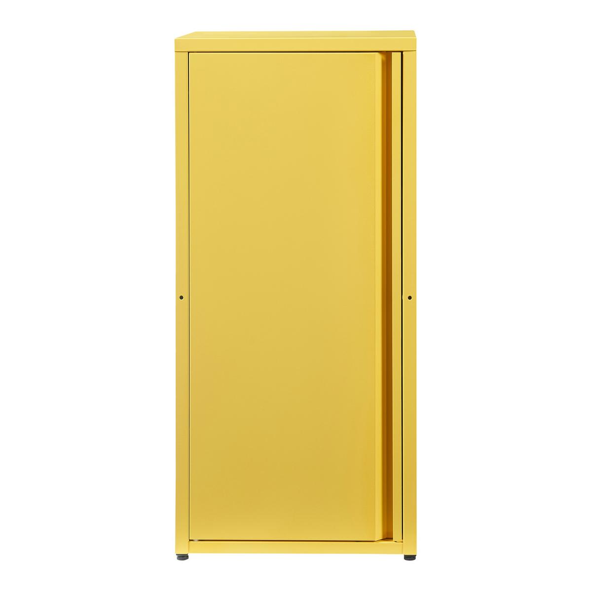 AKTENSCHRANK Burlöv - Gelb, Metall (40/88/35cm) - [en.casa]