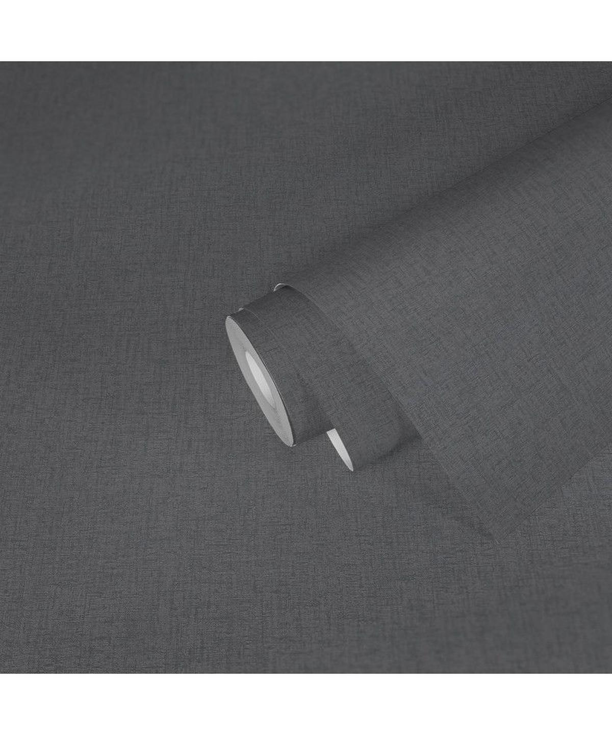 VLIESTAPETE Schwarz 53/1005 cm - Schwarz, Textil (53/1cm) - KUNSTLOFT