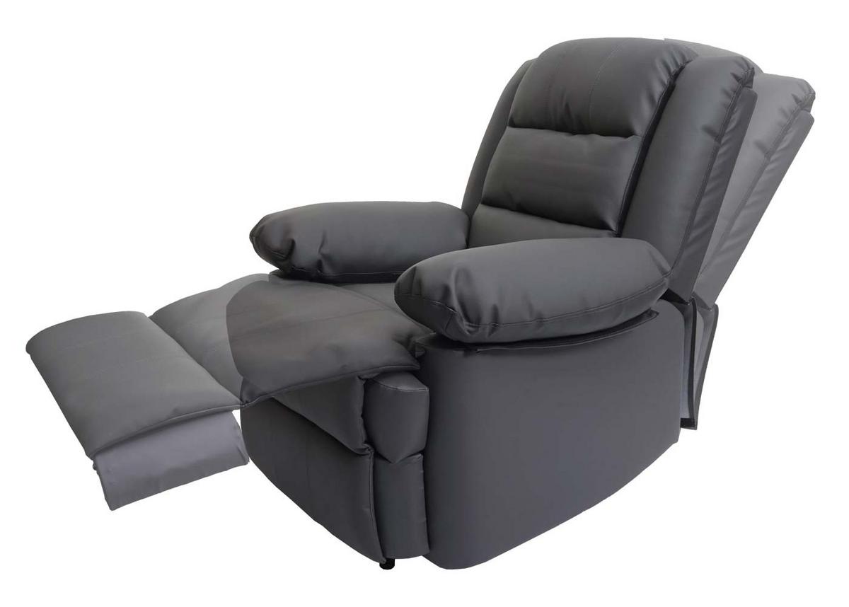 RELAXSESSEL Grau - Grau, Leder (87/101/150cm) - MCW