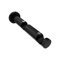 TRÄGER FÜR GARDINENSTANGEN 20 mm Ø, Platon 2-läufig, Schwarz - Schwarz, Metall (16/4/4cm) - INTERDECO