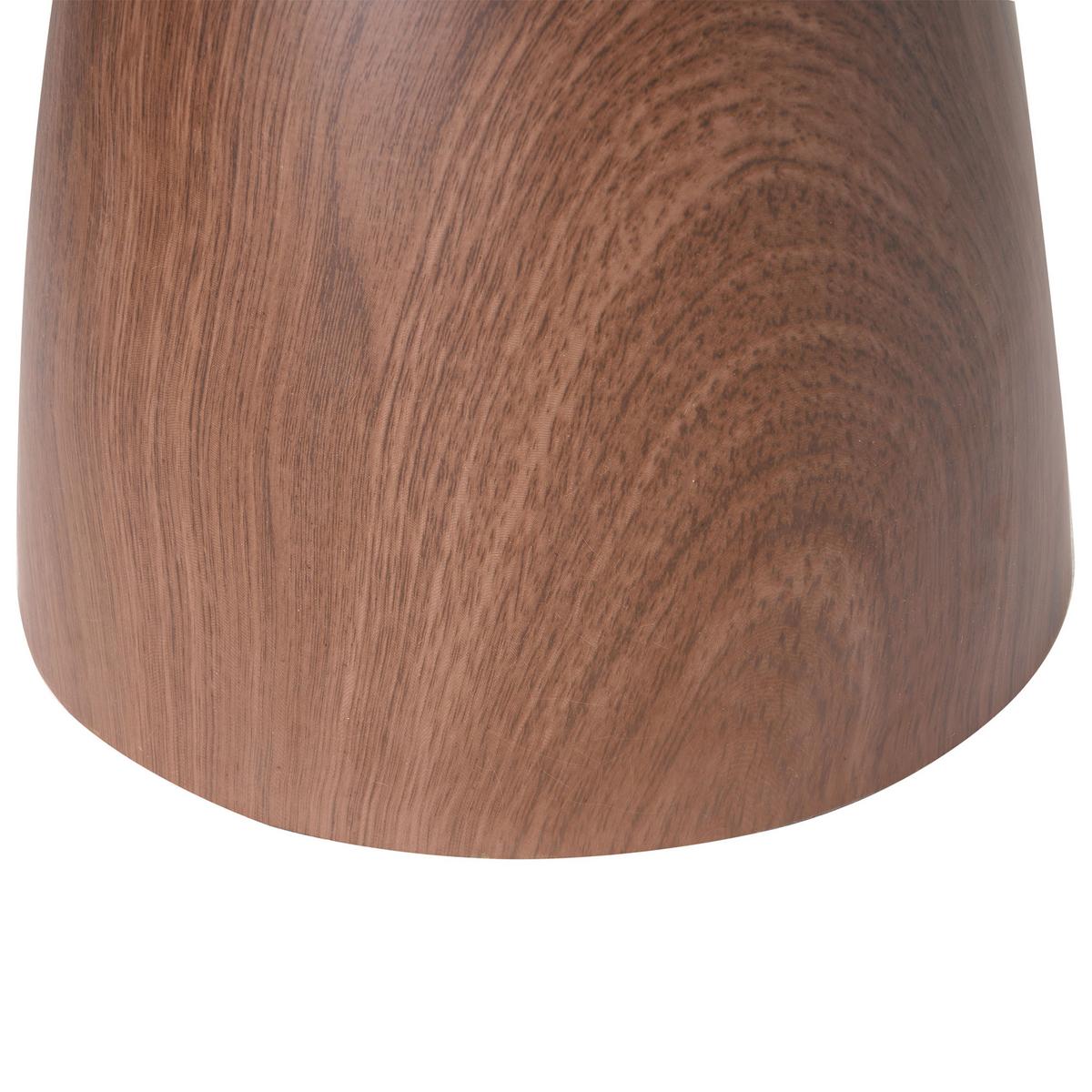 BEISTELLTISCH Sicherheitsglas Braun Wallis - Braun, Metall (41/41/57cm) - Beliani
