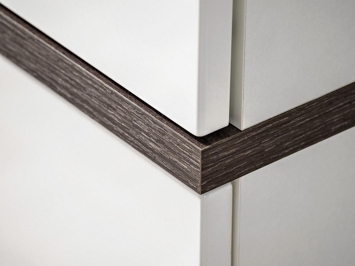 TV-LOWBOARD weiß Hochglanz, Ulme 150 cm, TV Unterteil mit Ethanol Kamin - Ulmefarben/Weiß Hochglanz, Holzwerkstoff/Kunststoff (150/40/50cm) - Inn.Furn
