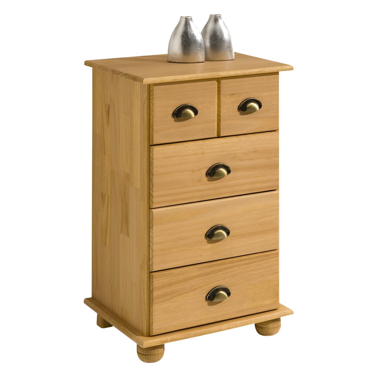 APOTHEKERKOMMODE COLMAR gebeizt/gewachst - Kieferfarben, Holz (49/80/39cm) - IDIMEX