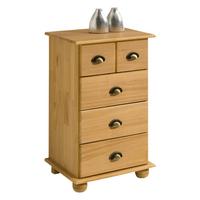 APOTHEKERKOMMODE COLMAR gebeizt/gewachst - Kieferfarben, Holz (49/80/39cm) - IDIMEX