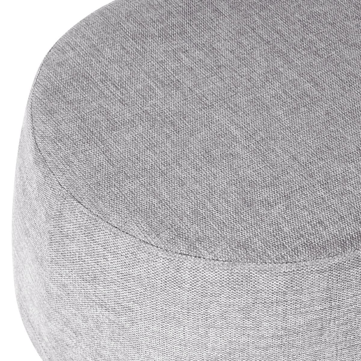 POLSTERBANK Hellgrau Ashton - Hellgrau, Textil (100/44/60cm) - Beliani