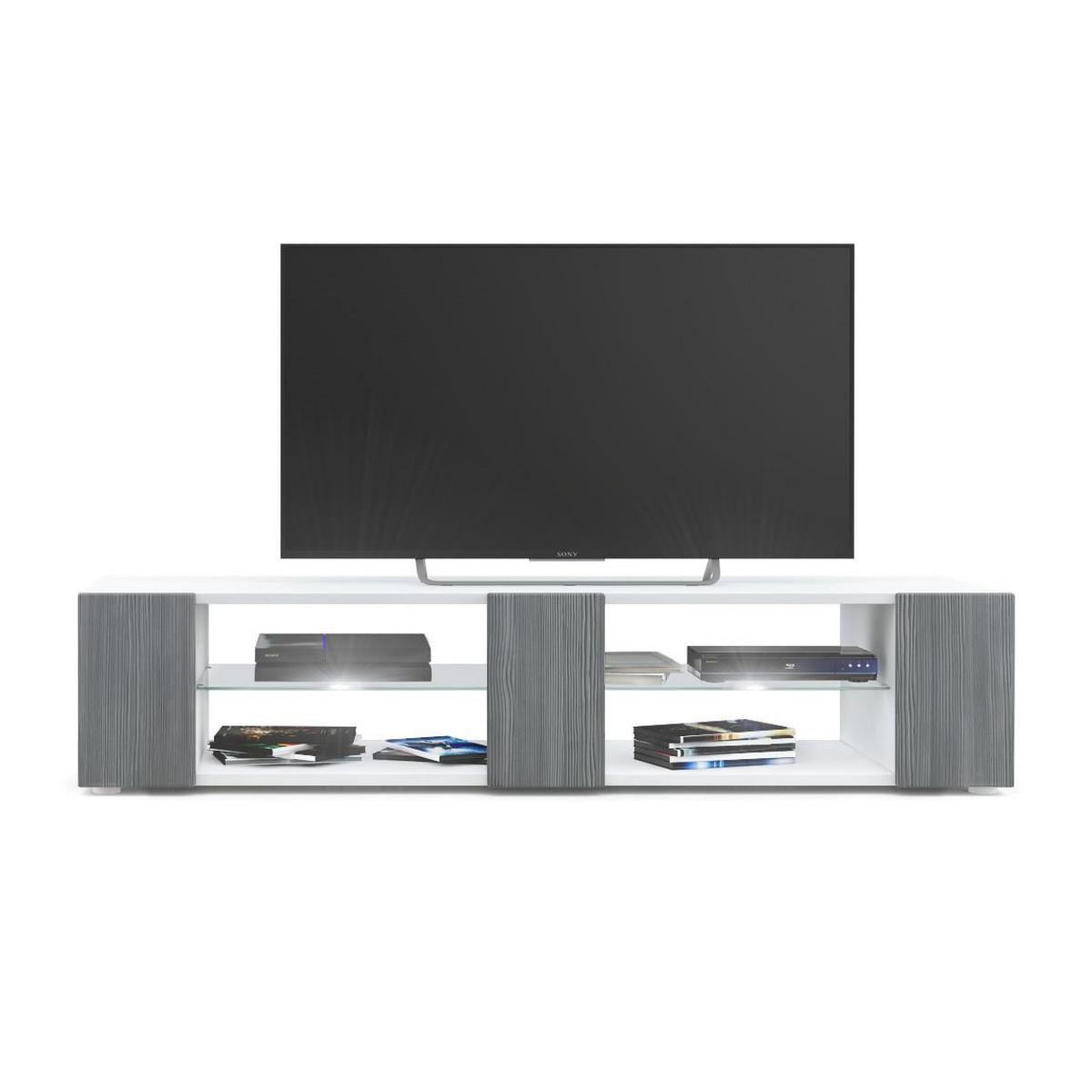 LOWBOARD Movie Fronten in Avola-Anthrazit - Anthrazit, Holzwerkstoff (134/29/39cm) - Vladon