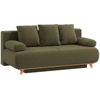 SCHLAFSOFA Cord Dunkelgrün - Dunkelgrün, Kunststoff/Textil (100/84/188cm) - HOMCOM