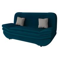 SCHLAFSOFA Weronika Premium - Türkis/Schwarz, Holz/Kunststoff (200/95/90cm) - MIRJAN24