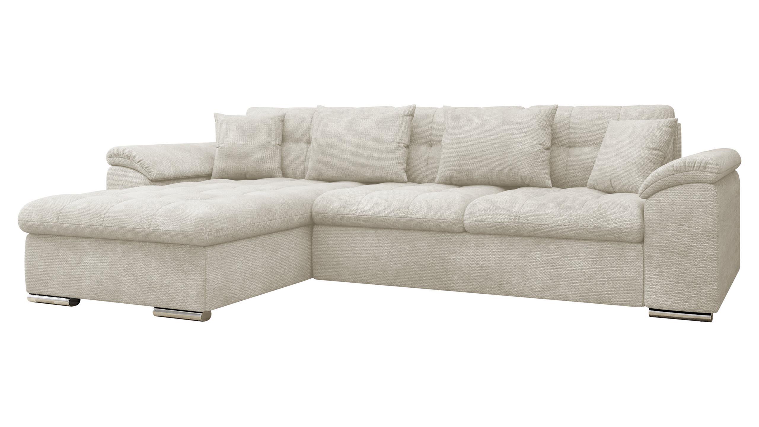 ECKSOFA Diana, Seite: Links - Naturfarben, Holz/Textil (280/160cm) - MIRJAN24