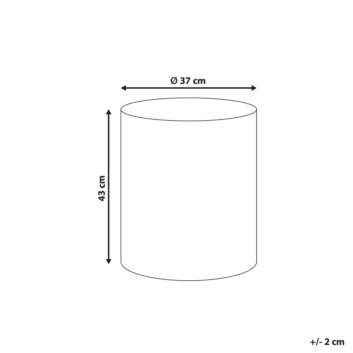 BEISTELLTISCH 37/37 cm Terrazzo Optik Terrazzo Weiß Antelao - Weiß, Naturmaterialien (37/37/43cm) - Beliani