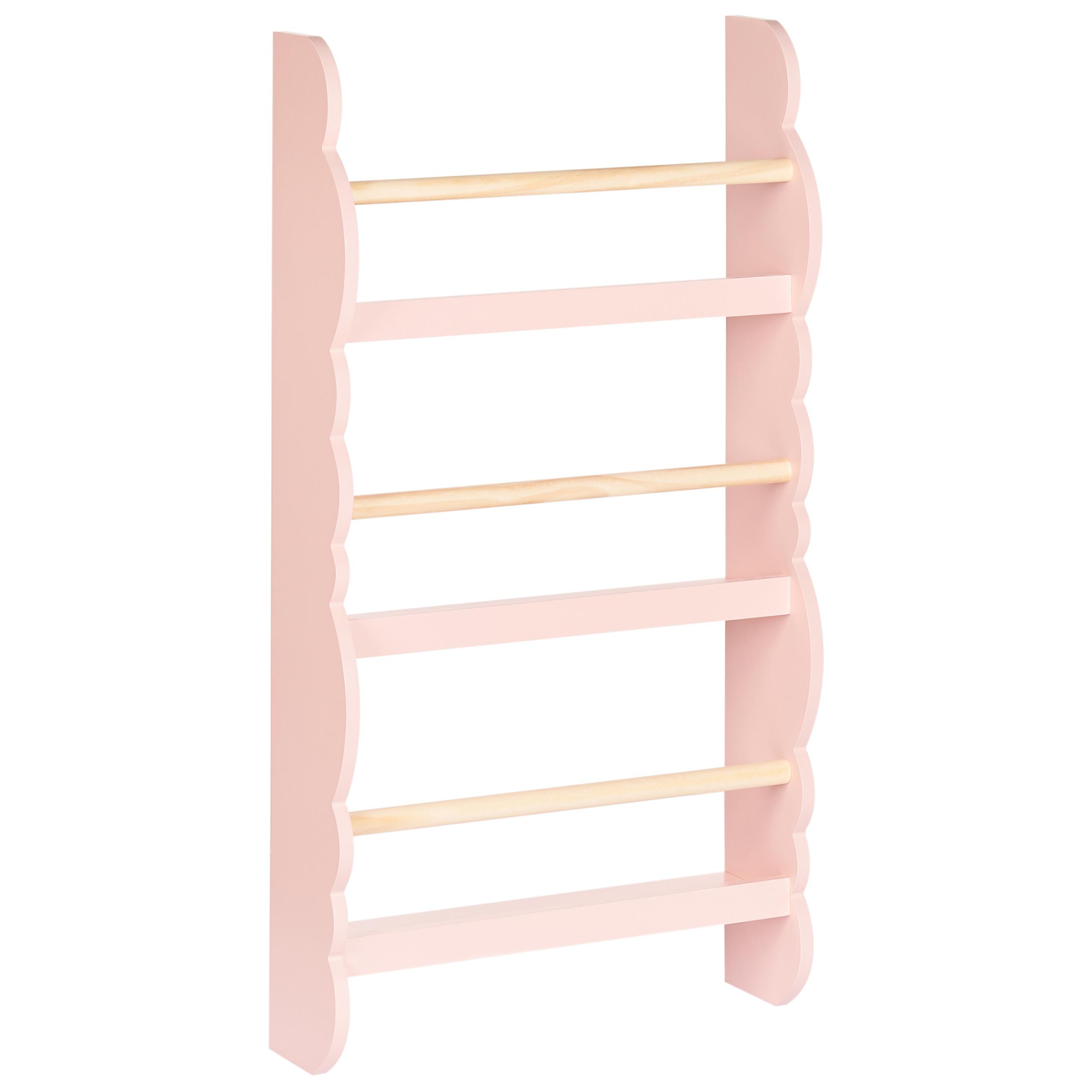 WANDREGAL Rigolet 80 cm Rigolet - Pink/Braun, Holzwerkstoff (43/80/14cm) - Beliani