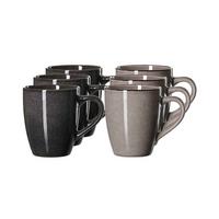HENKELBECHER Amalfi Grau 350 ml 6er Set - Grau, Keramik (0.35L) - Ritzenhoff Breker