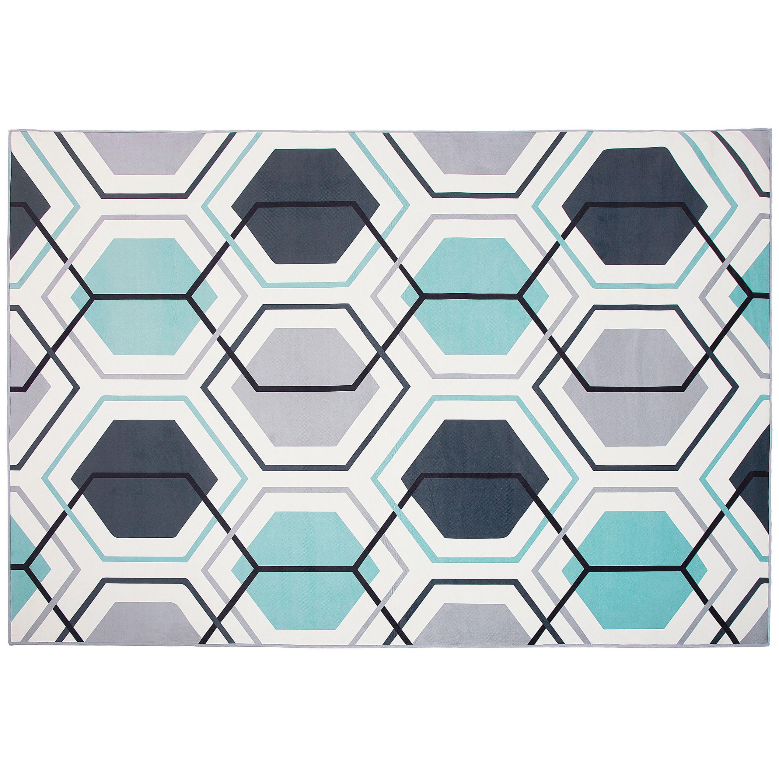KURZFLOR-TEPPICH Giresun 230/160 cm - Multicolor, Kunststoff (160/230cm) - Beliani