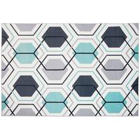 KURZFLOR-TEPPICH Giresun 230/160 cm - Multicolor, Kunststoff (160/230cm) - Beliani