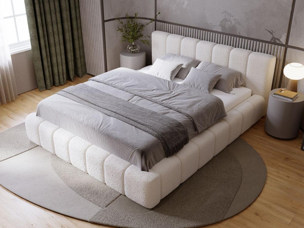 POLSTERBETT Orio 180x200 Beige - Beige, Textil (180/200cm) - Graingold
