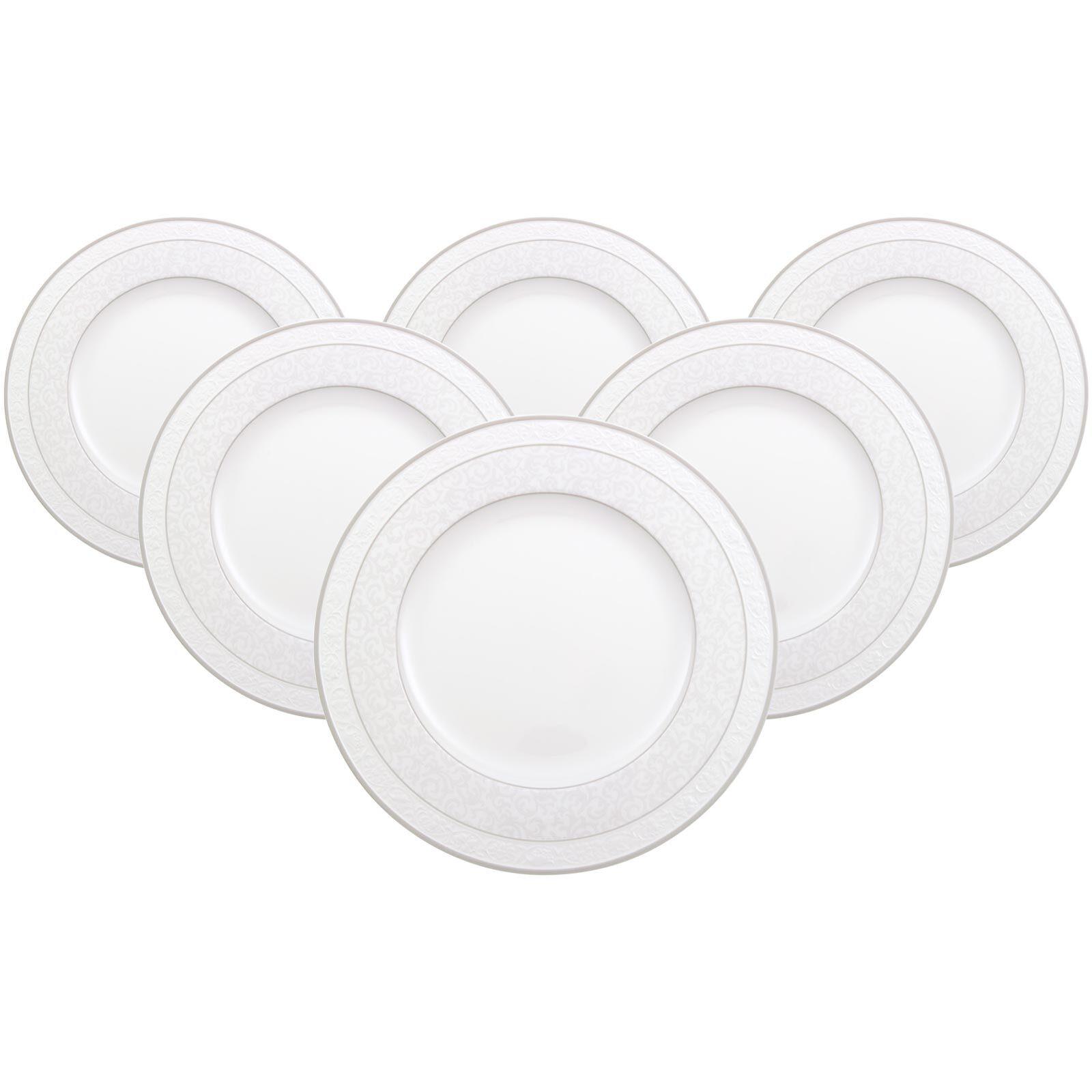 SPEISETELLER Gray Pearl weiß ø 27,5 cm 6er Set - Weiß, Keramik (27.5cm) - Villeroy & Boch