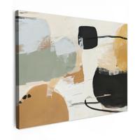 LEINWANDBILD Farbe - Abstrakt - Farben Wandbild 40x30 cm - Currygelb, Textil (40/30cm) - MuchoWow