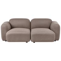 3-SITZER-SOFA Stoff Taupe Afoss - Taupe, Textil (195/71/94cm) - Beliani
