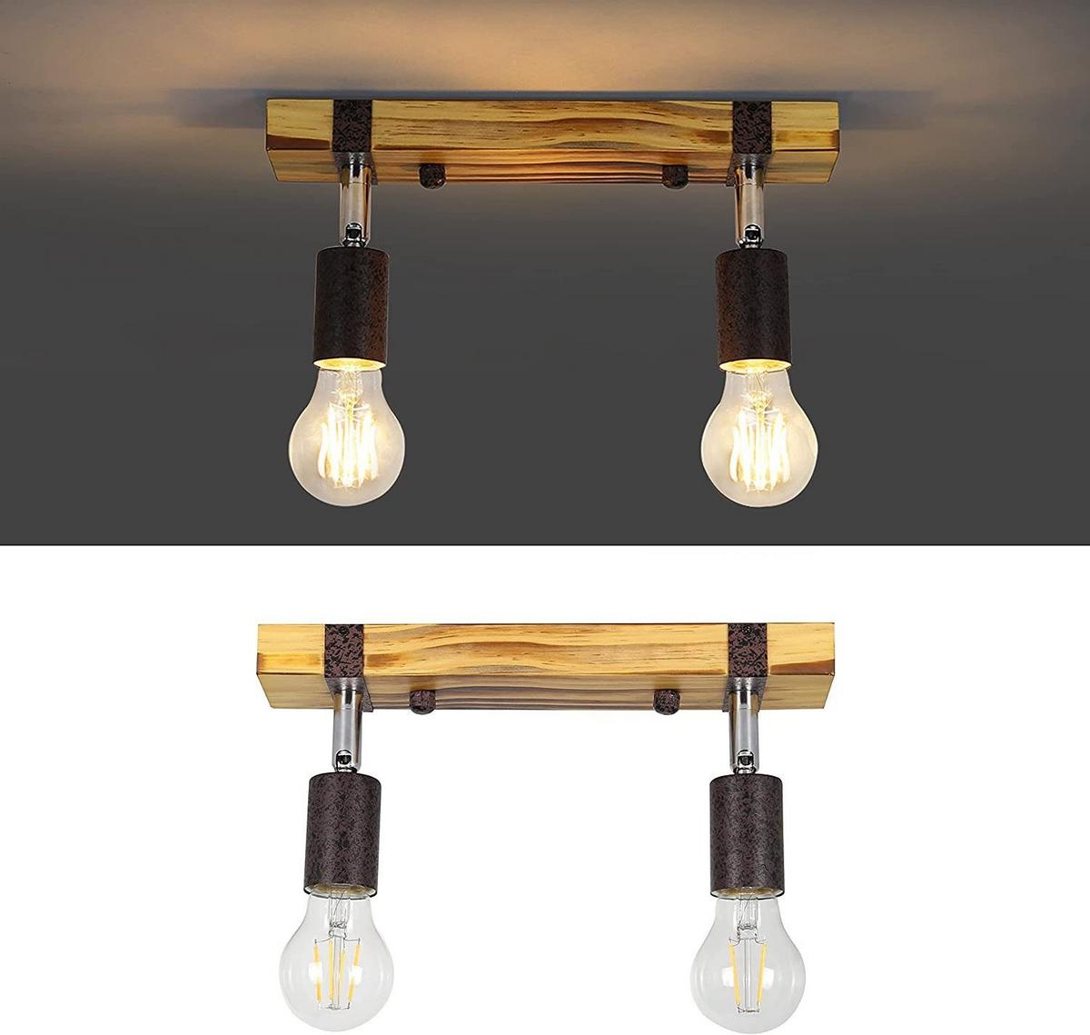 DECKENSTRAHLER Dickson 2-flammig 30/6/14.5cm - Eschefarben, Metall (30/6/14.5cm) - Nettlife