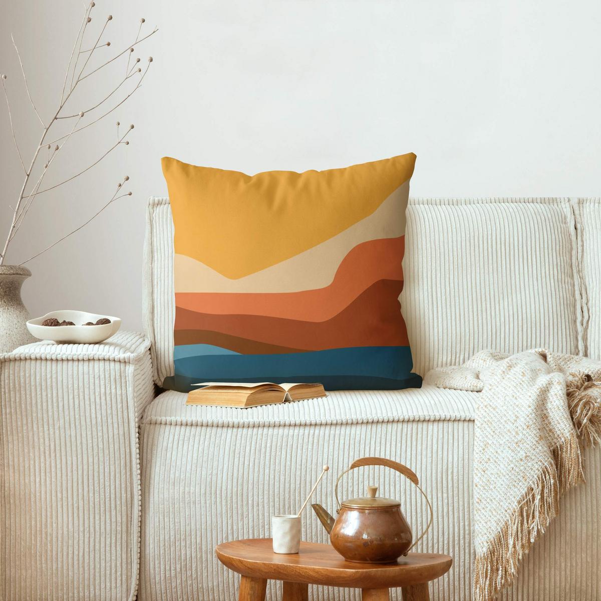 KISSENBEZUG Sonnenuntergang in der Wüste 40/40 cm - Multicolor, Textil (40/40cm) - Bilderwelten