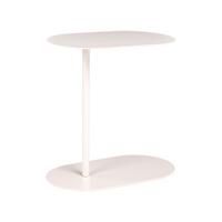 BEISTELLTISCH Metall Cremeweiß Mille - Creme, Metall (48/28/49cm) - Beliani