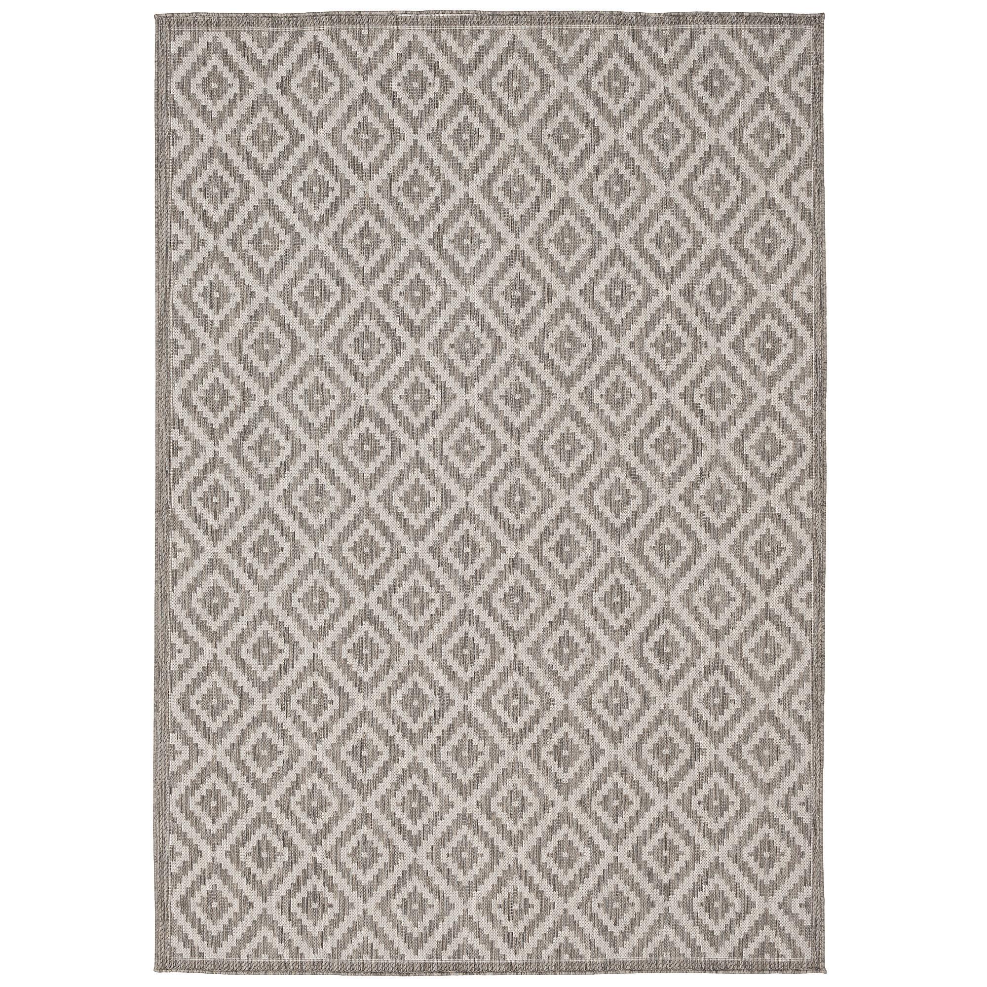 IN & OUTDOOR TEPPICH VALENCIA FLIESENOPTIK - Grau, Textil (80/150cm) - Pergamon
