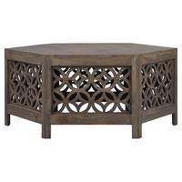 COUCHTISCH Ø100x45 cm rund Natur handgefertigt aus Mangoholz - Naturfarben, Holz (100/100/45cm) - WOMO-DESIGN