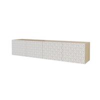 LOWBOARD VIRA-W 2x100x40x40 cm - Artisan / Weiß - Weiß, Holzwerkstoff (200/40/40cm) - ALTDECOR