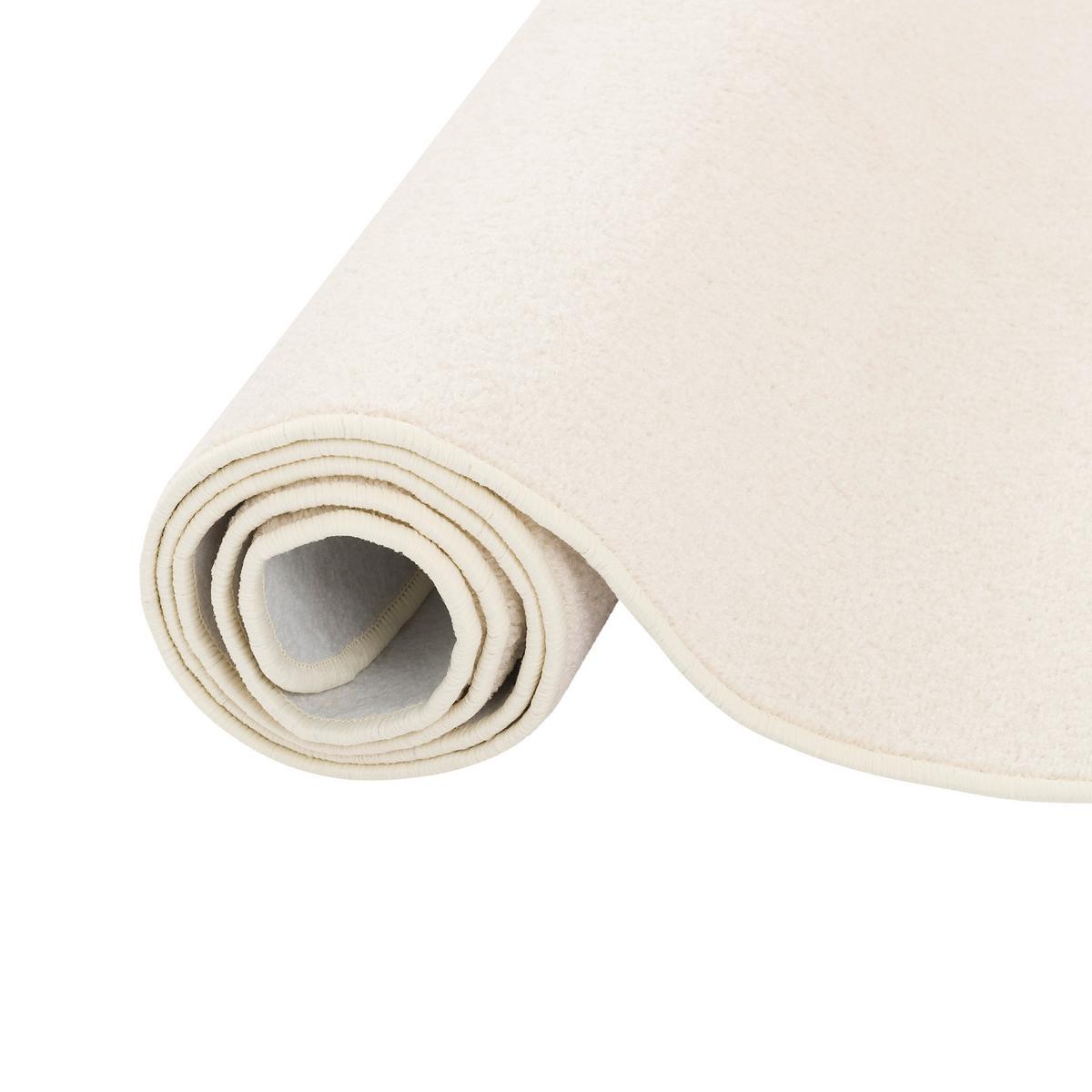 TREND VELOURS LÄUFER TEPPICH JOY - Creme, Textil (80/320cm) - Snapstyle
