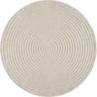 TEPPICH Outdoor Abstrakt MEZEN Polypropylen Beige 160 x 160 cm - Beige, Textil (160/160cm) - KADIMA DESIGN
