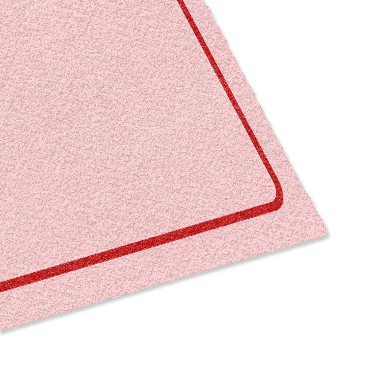 FUSSMATTE Willkommen - Schleife - Rosa Fußabtreter 60x40 cm - Rosa, Kunststoff (60/0.4cm) - MuchoWow