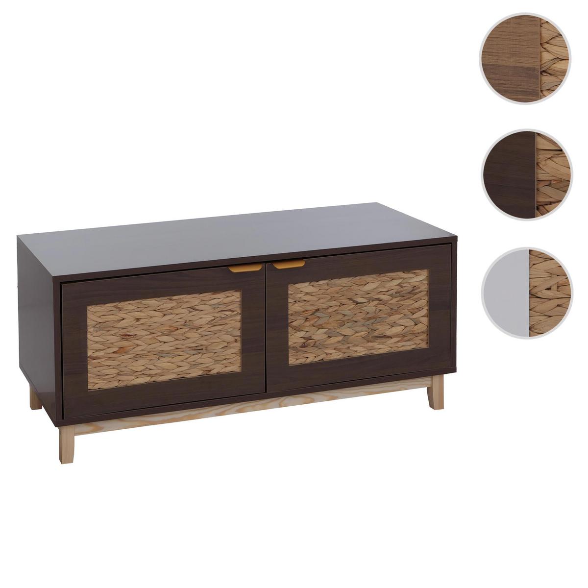 SITZBANK Walnuss Dekor - Walnussfarben, Holz (100/45/42cm) - MCW