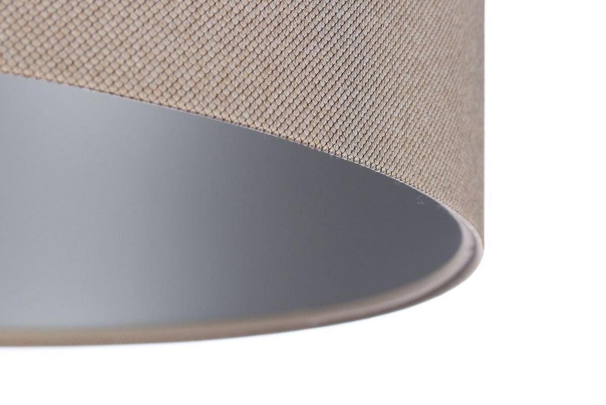 HÄNGELEUCHTE Silber 60/30 cm - Beige/Silberfarben, Kunststoff (60/1.1/30cm) - ONZENO
