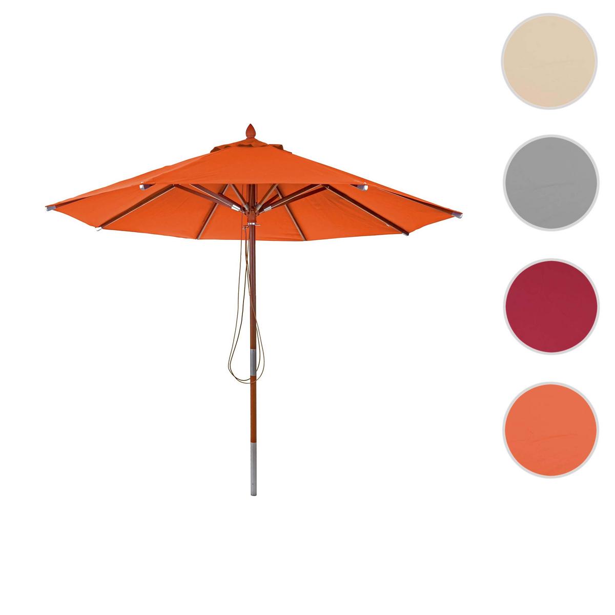 SONNENSCHIRM Orange - Orange, Holz (300/300cm) - MCW