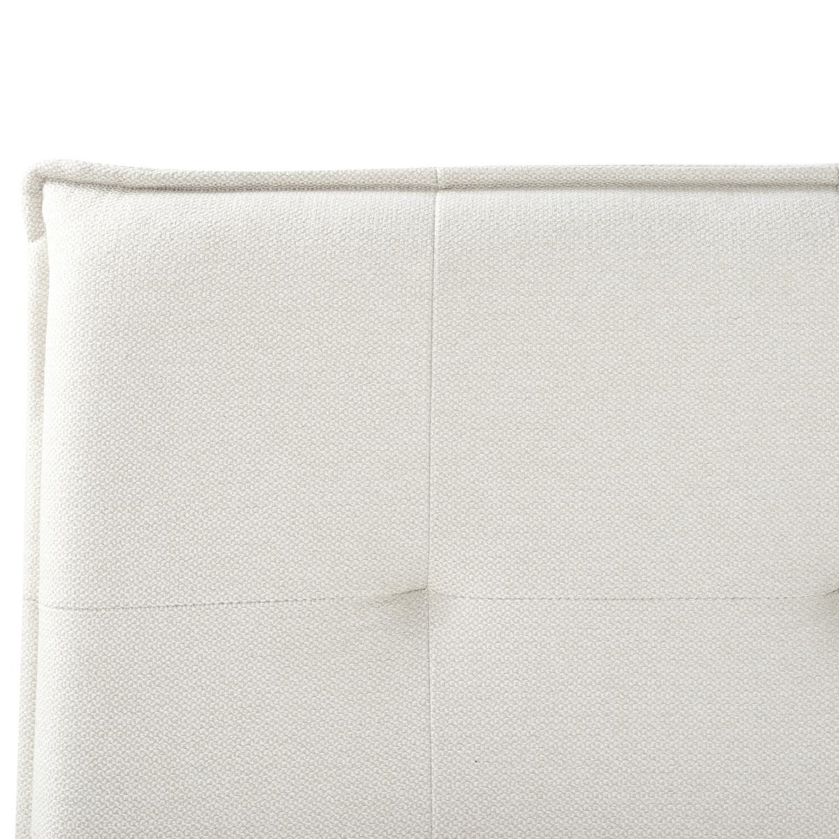 POLSTERBETT mit Lattenrost 160x200 cm Weiß Lestre - Creme, Textil (160/200cm) - Beliani