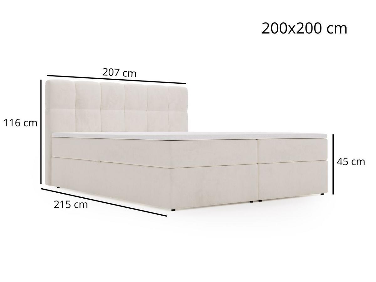 BOXBETT Maison 200x200 Beige - Beige, Holz/Textil (200/200cm) - Graingold