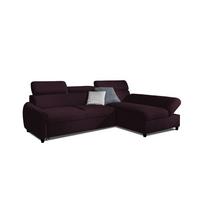 ECKSOFA Schlafsofa Anton Xs In Esito - Violett, Holzwerkstoff/Textil (170/260cm) - Fun Möbel