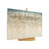 ÖLGEMÄLDE 120/80 cm - Blau/Beige, Holz/Textil (120/80cm) - KUNSTLOFT