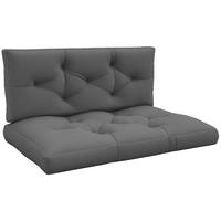SITZKISSEN, Polyester, Dunkelgrau - Dunkelgrau, Kunststoff (80/12/120cm) - Outsunny